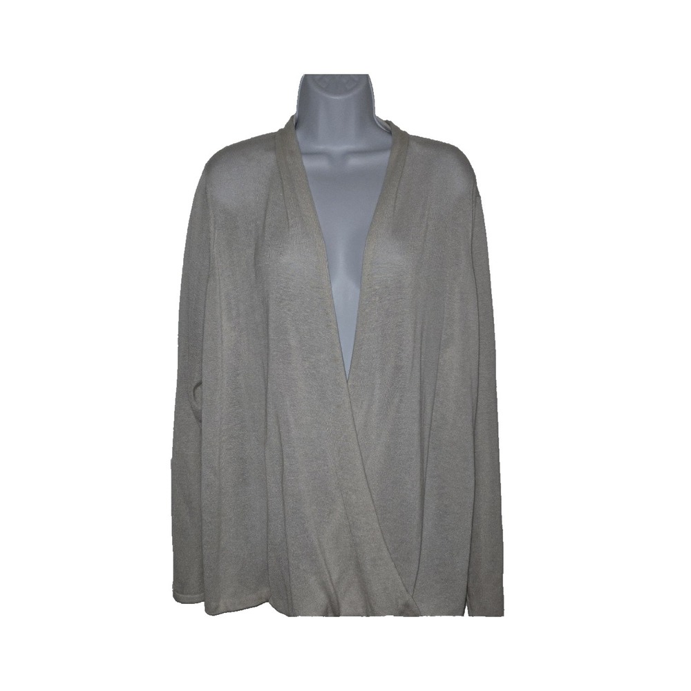 NWT Eileen Fisher Women's Sweater Sleek Tencel Merino Wool Knit Lightweight 2X - Picture 2 of 11